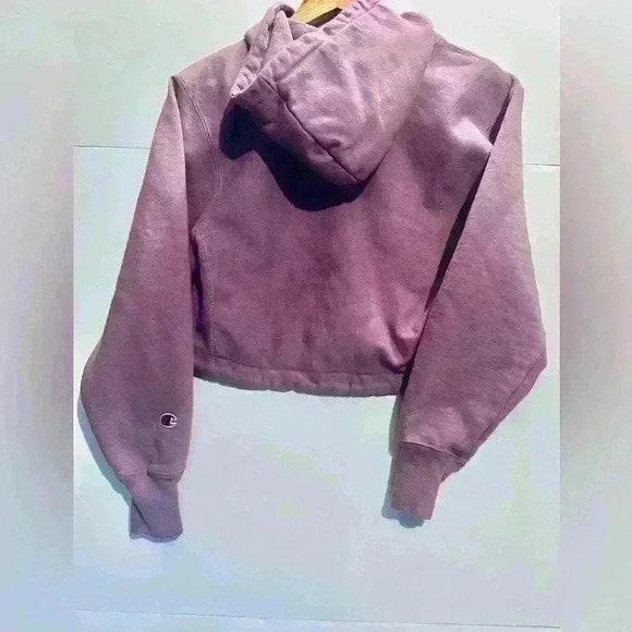 Champion Women’s Size XS Reverse Weave Cinch Bottom Hoodie in Tinted Lavender - Picture 7 of 10